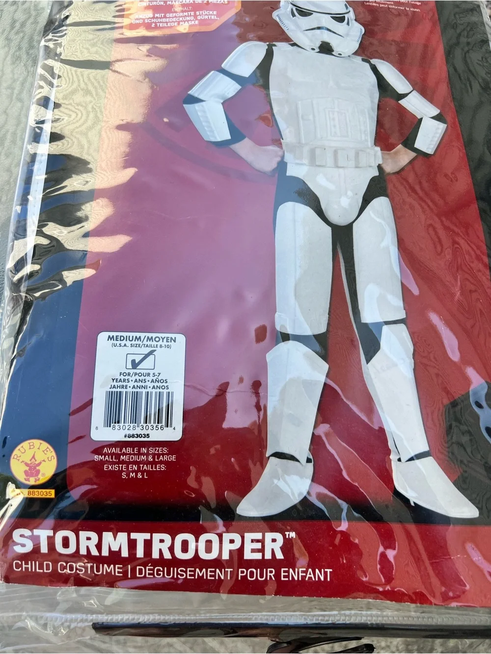 Rubie's Star Wars Stormtrooper Costume White & Black Child Medium - Picture 2 of 9